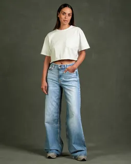 Kuyichi Kuyichi Damen vegan Jeans Harper Wide Leg Revintaged – Produktbild 1 von 1
