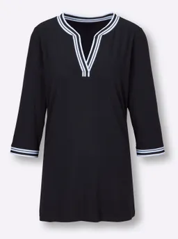 feel good Langarmshirt schwarz-weiß – Produktbild 1 von 1