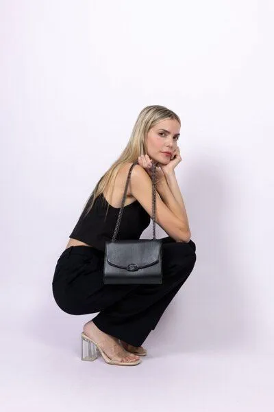 Ashoka Paris Ashoka Paris Mini Paname Uppeal Eidechse Schwarz – Produktbild 2 von 6
