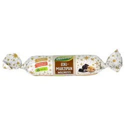 dennree Edelmarzipanbrot mit Walnüssen in Zartbitterschokolade – Produktbild 1 von 1