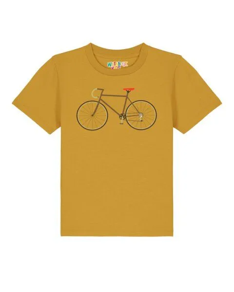 watabout.kids watabout.kids T-Shirt Kinder Fahrrad, Ochre, – Produktbild 1 von 2