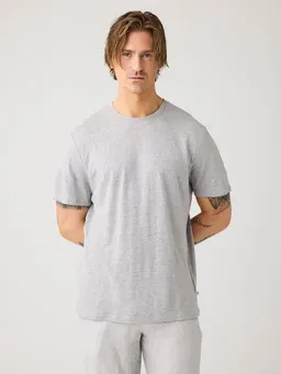 KnowledgeCotton Apparel KnowledgeCotton Apparel Herren T-Shirt "Linen Tee" - GOTS/Vegan – Produktbild 1 von 1