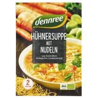 dennree Hühnersuppe mit Nudeln im Beutel – Produktbild 1 von 1