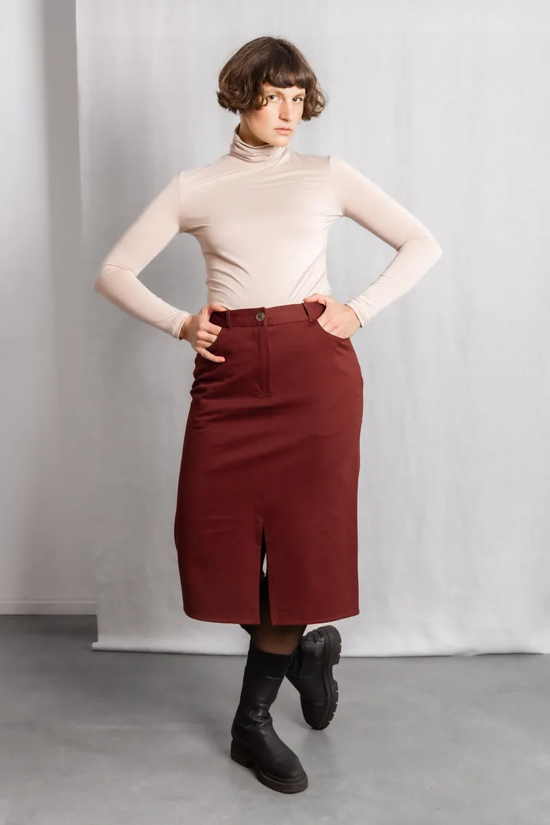 Jyoti - Fair Works Jyoti - Fair Works Damen vegan Rock Aleena Henna, Braun, – Produktbild 1 von 2
