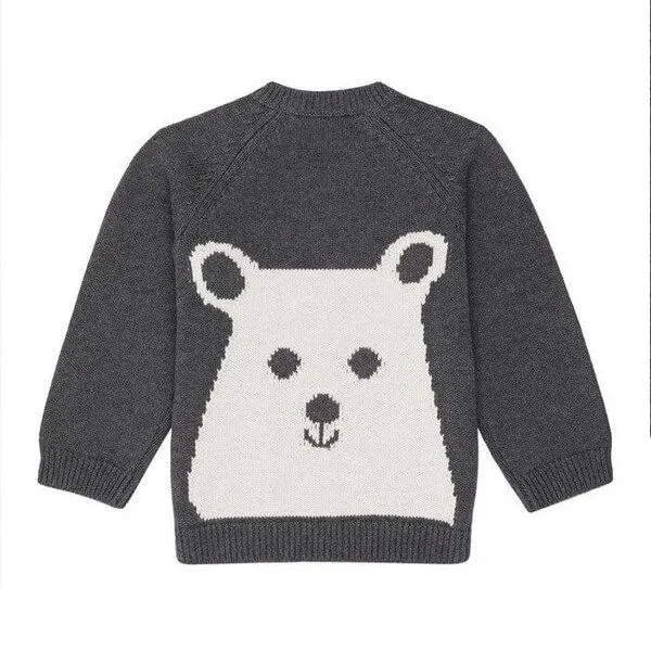 Sense Organics sense-organics Baby Strick Sweater *VICTOR* Polar Bear GOTS I Sense Organics – Produktbild 1 von 4