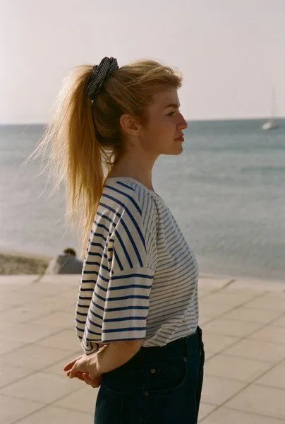 Nénés Nénés T-Shirt Claire - Rayures, White stripes, – Produktbild 1 von 4