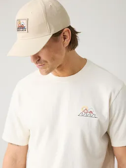 KnowledgeCotton Apparel KnowledgeCotton Apparel T-shirt Weiß Brustdruck - Größe XXL – Produktbild 1 von 1