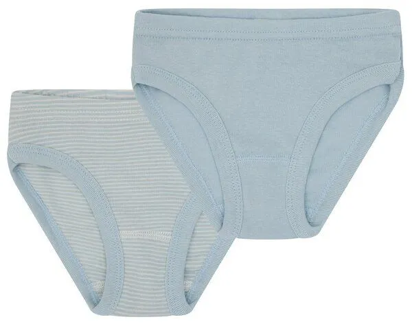 loud + proud loud + proud Babys & Kinder Doppelpack Slips aus Feinripp, GOTS-zertifiziert, Eisblau(blau), – Produktbild 2 von 4
