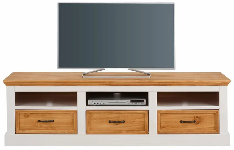 OTTO home Lowboard Selma, TV-Kommode, Breite 170 cm, 3 Schubkästen, Weiß, – Produktbild 3 von 5