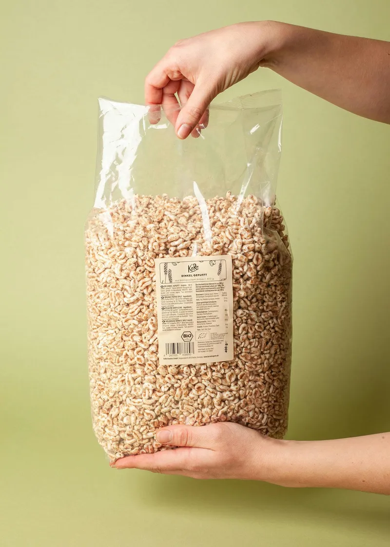 KoRo Gepuffter Bio Dinkel 6 x 400 g – Produktbild 5 von 5