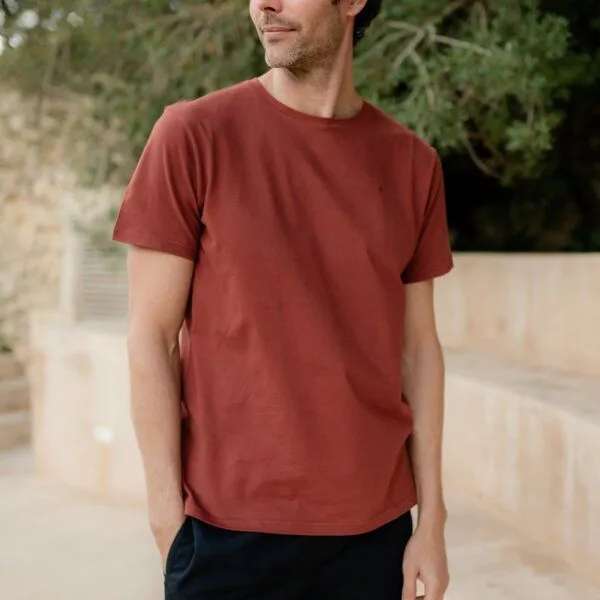 NORDLICHT NORDLICHT Herren T-Shirt Finn aus recycelter Baumwolle, Braun, – Produktbild 1 von 4