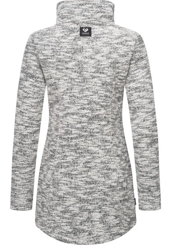 ragwear ragwear Strickjacke Miram Melange Kuschelige Übergangsjacke in Strick-Optik, Grau, – Produktbild 4 von 4