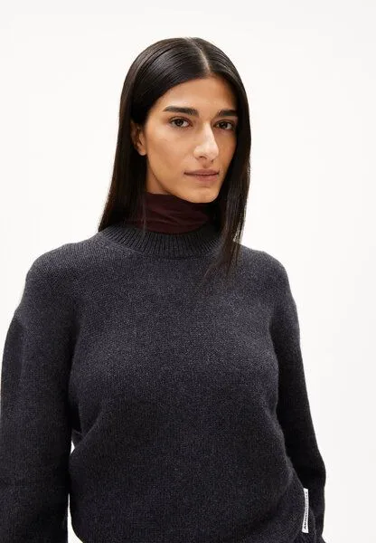 ARMEDANGELS ARMEDANGELS BALBAA Damen Pullover aus Bio-Woll Mix, Steel melange, – Produktbild 3 von 4