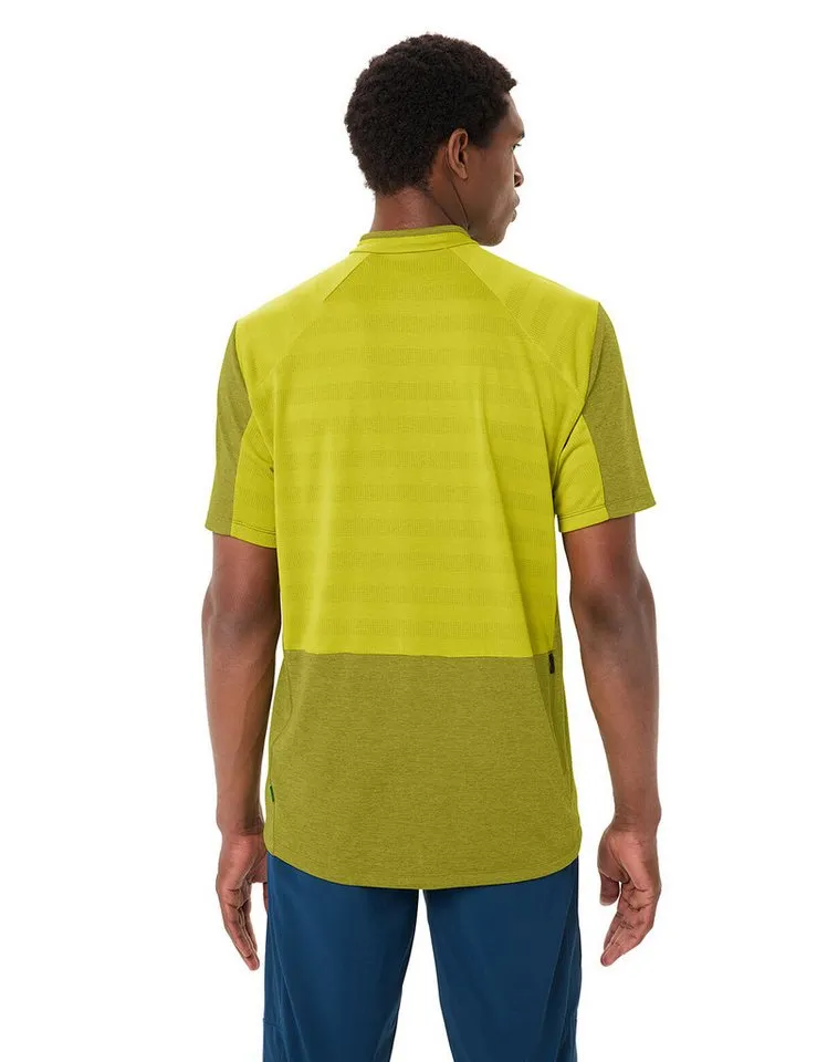 Vaude Vaude Radtrikot MEN'S TAMARO HZ SHIRT IV für Radfahren, für Erwachsene, atmungsaktiv, leicht, Light leaf, – Produktbild 3 von 5