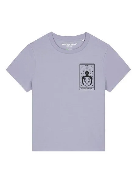 watapparel watapparel T-Shirt Frauen Tarot Strength, Lavender, – Produktbild 2 von 3