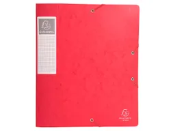Exacompta 10 Exacompta Archivboxen aus Colorspan-Karton, 600 g/m², DIN A4, rot, RB 6 cm – Produktbild 1 von 1