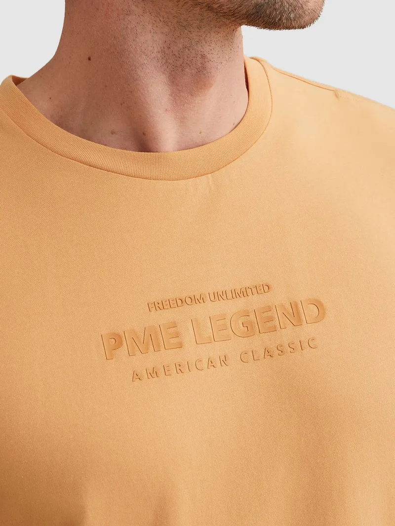 PME Legend PME Legend T-Shirt Logo Gold Earth - Größe XL, Orange, – Produktbild 3 von 5