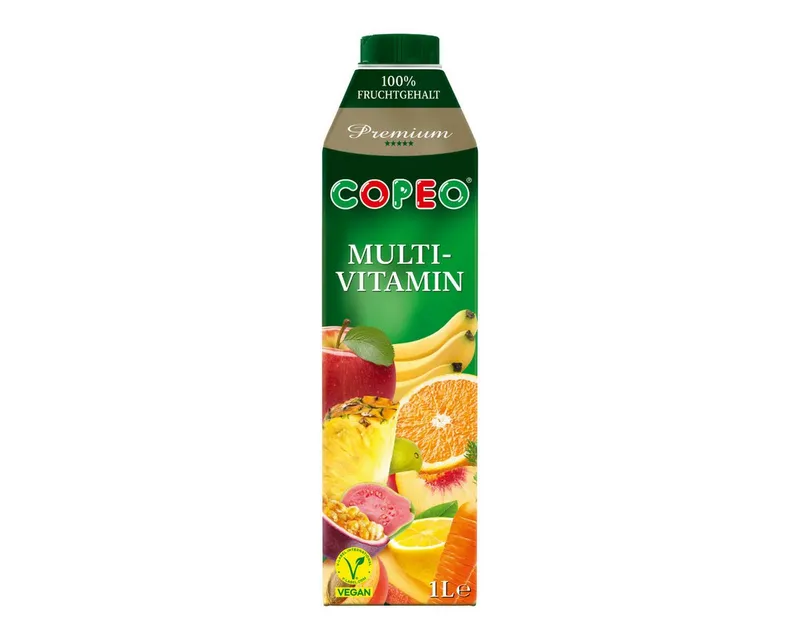 Copeo Saft, COPEO Multivitaminsaft enthält Früchte und Vitamine 1000ml 6er Pack – Produktbild 2 von 3