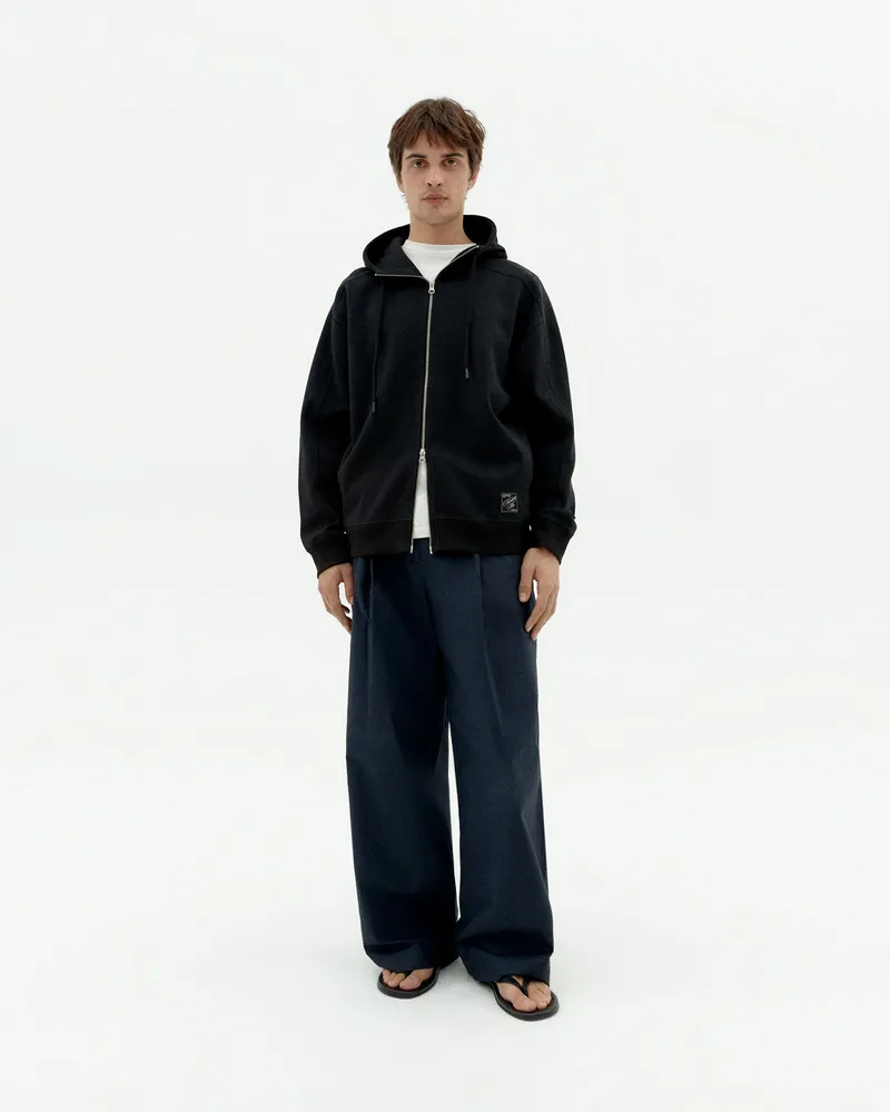 thinking mu Thinking MU Herren vegan Kapuzenpulli Garfu Schwarz, Schwarz, – Produktbild 1 von 2