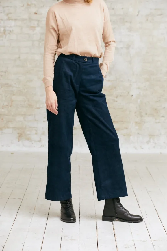 Jyoti - Fair Works Jyoti - Fair Works Damen vegan Hose Suhrutam Nachtblau, Extra dunkelblau, – Produktbild 2 von 2