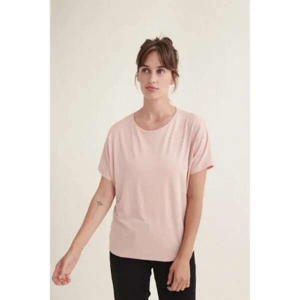 Basic Apparel Basic Apparel T-Shirt Joline aus Tencel (Lyocell), Rosa (rose dust), – Produktbild 1 von 2