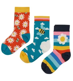 Frugi Frugi Bunte Socken 3er-Pack aus Biobaumwolle – Produktbild 1 von 1