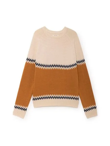 TWOTHIRDS TWOTHIRDS Strickpullover Vegan "Sibu" aus 100% Premium Baumwolle, Terracotta, – Produktbild 2 von 3