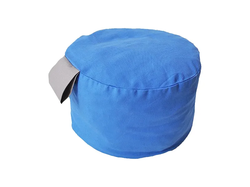 dekdek dekdek Pouff Dotti sechs Ø 30 cm, Höhe 17 cm, Blau, grau, – Produktbild 1 von 2