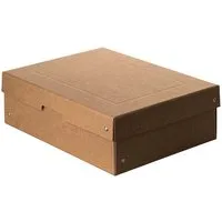 Falken 5 Falken Aufbewahrungsboxen "PureBox", 780 g/m², DIN A4, 10 cm Höhe, braun – Produktbild 1 von 1