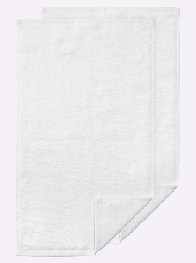 wäschepur Handtuch weiß, Weiß, – Produktbild 1 von 3