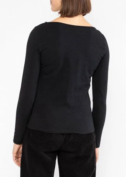 blutsgeschwister blutsgeschwister Longsleeve Shirt "Oh Marine" aus Biobaumwolle, Black and strong (schwarz), – Produktbild 2 von 2