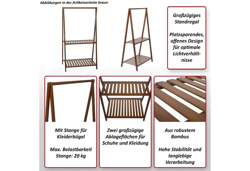 MCW Garderobenständer MCW-Q32-G, Hohe Stabilität und langlebige Verarbeitung, Schwarz, – Produktbild 4 von 4