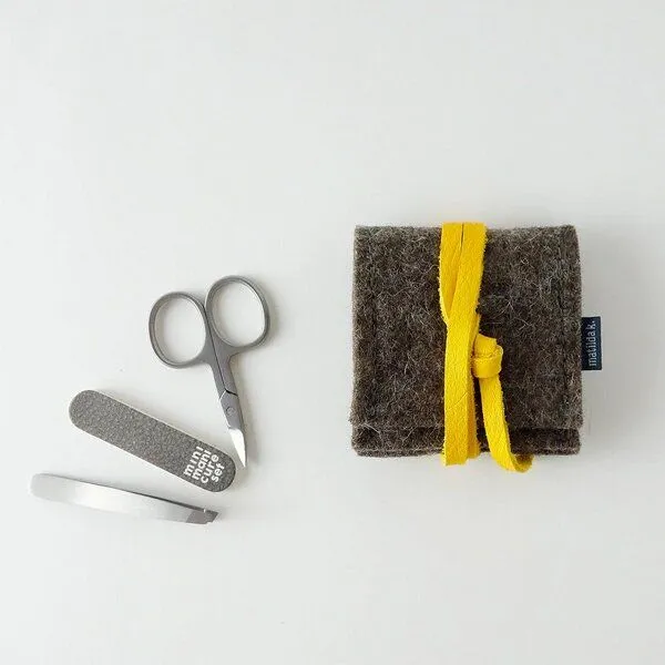 matilda k. manufaktur matilda k. manufaktur mini-maniküre-set 'ella' aus Wollfilz braun, Braun, – Produktbild 4 von 8