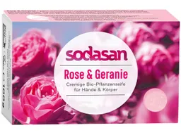 Sodasan Sodasan Seifenstück Rose & Geranium 100g – Produktbild 1 von 1