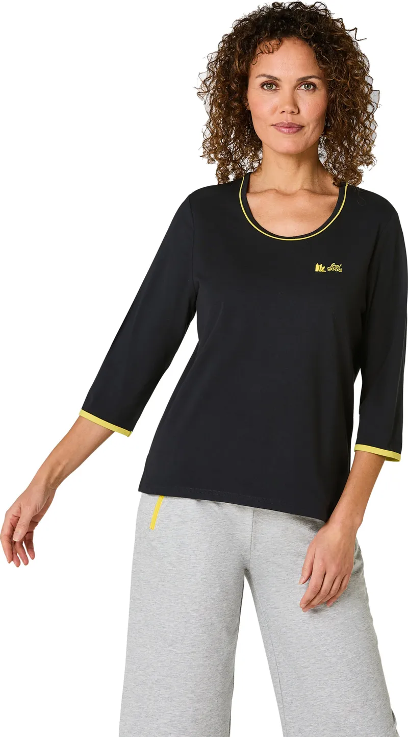 feel good Shirt schwarz, Schwarz, – Produktbild 2 von 2