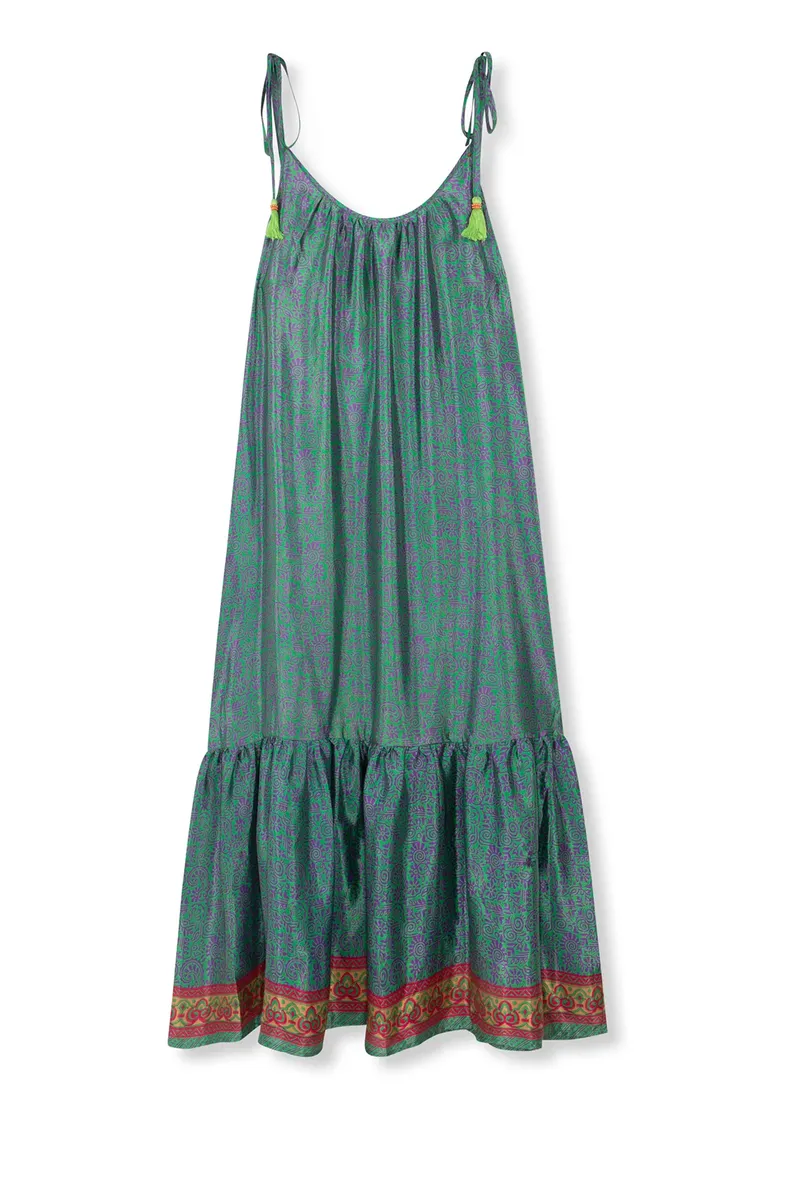 el.résidu el.résidu Damen vegan Kleid Myra Lila, Grün, – Produktbild 2 von 2