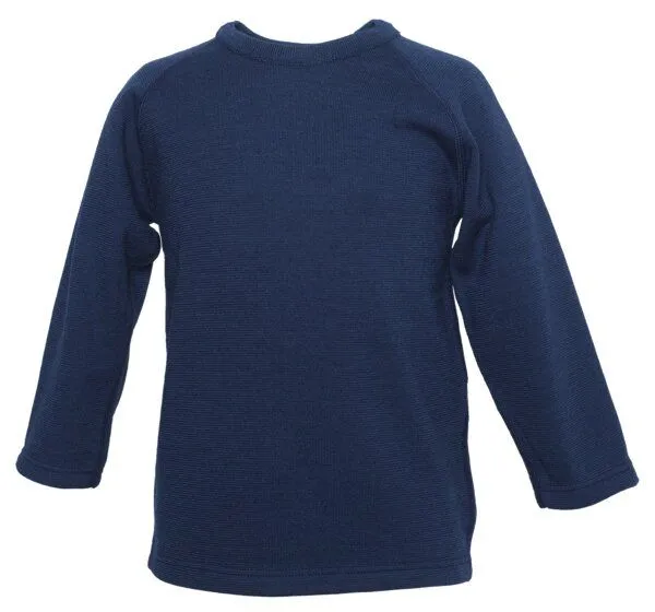 Reiff Reiff Kinder Langarm Shirt Wolle-Seide, Marine, – Produktbild 1 von 2