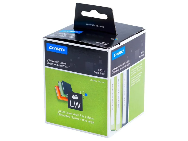 Dymo Dymo Thermo-Etiketten 59x190 Ordner breit (Inhalt 1 Rolle à 110 Etiketten) – Produktbild 2 von 4