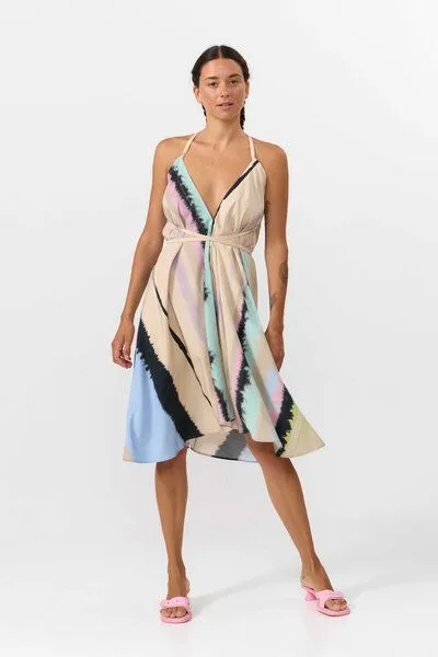 Suite 13 Lab Suite 13 Lab Multipositions Kleid, kurz, Modal, Hellbunt print, – Produktbild 1 von 4