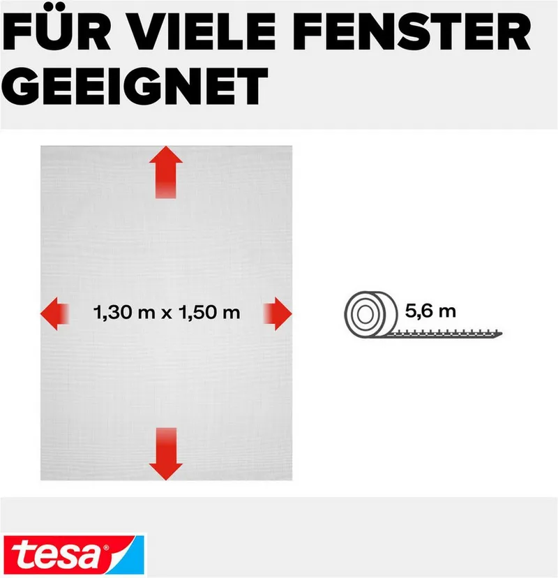 Tesa Tesa Fliegengitter "Standard" 130 x 150 cm – Produktbild 7 von 8