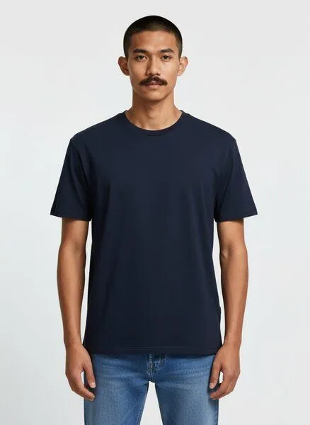 UNIPOLAR UNIPOLAR Basic T-Shirt Modell: Crafton, French navy (blau), – Produktbild 1 von 2