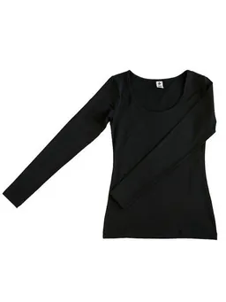 Leela Cotton Leela Cotton Damen Langarmshirt Rundhals 5 Farben Bio-Baumwolle T-Shirt 4412 – Produktbild 1 von 1