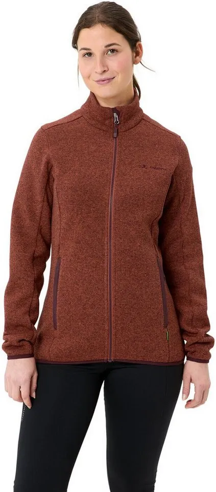 Vaude Vaude Strickfleecejacke Wo Rienza Jacket IV BUCKEYE, Rot, – Produktbild 3 von 5