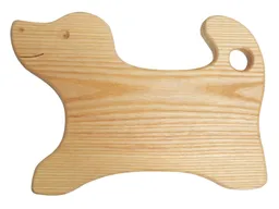 Sternengasse Sternengasse Kinder Frühstücksbrettchen aus Eschenholz Hund, bio geölt Maße 28,5 x 19,5 x 2 cm – Produktbild 1 von 1