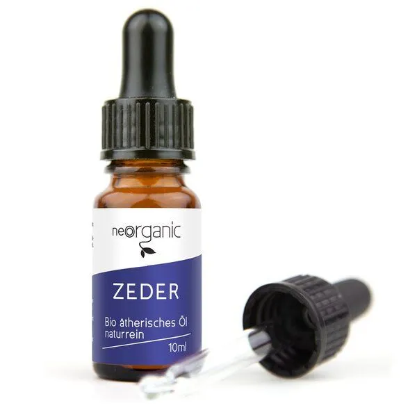 NeoOrganic NeoOrganic Bio-Zedernöl (Cedrus atlantica) – 100% naturreines ätherisches BIO-Öl – 10ml – Produktbild 1 von 2