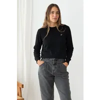 TWOTHIRDS TWOTHIRDS Damen vegan Sweater Wando Schwarz Meliert – Produktbild 1 von 1