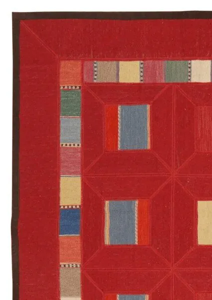 Rugtales Kelim Tekkeh Rugtales aus Schurwolle, Rot, – Produktbild 4 von 4