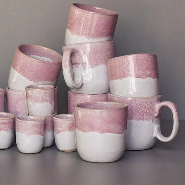 onomao onomao Tasse - Traditionell, Rosé dipped, – Produktbild 3 von 4