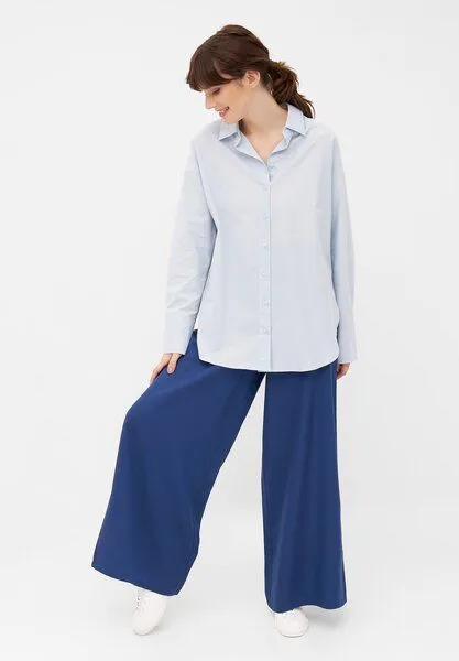 Givn Berlin Givn Berlin Bluse GBCOSIMA aus Bio-Baumwolle - Light Blue – Produktbild 2 von 4