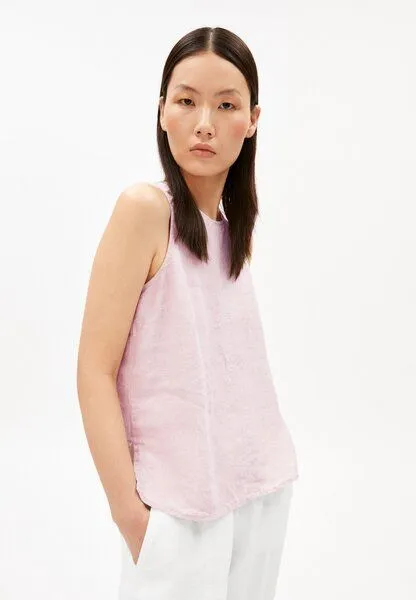 ARMEDANGELS ARMEDANGELS PURE LINO Damen Bluse aus 100% Leinen, Pink mist, – Produktbild 1 von 4